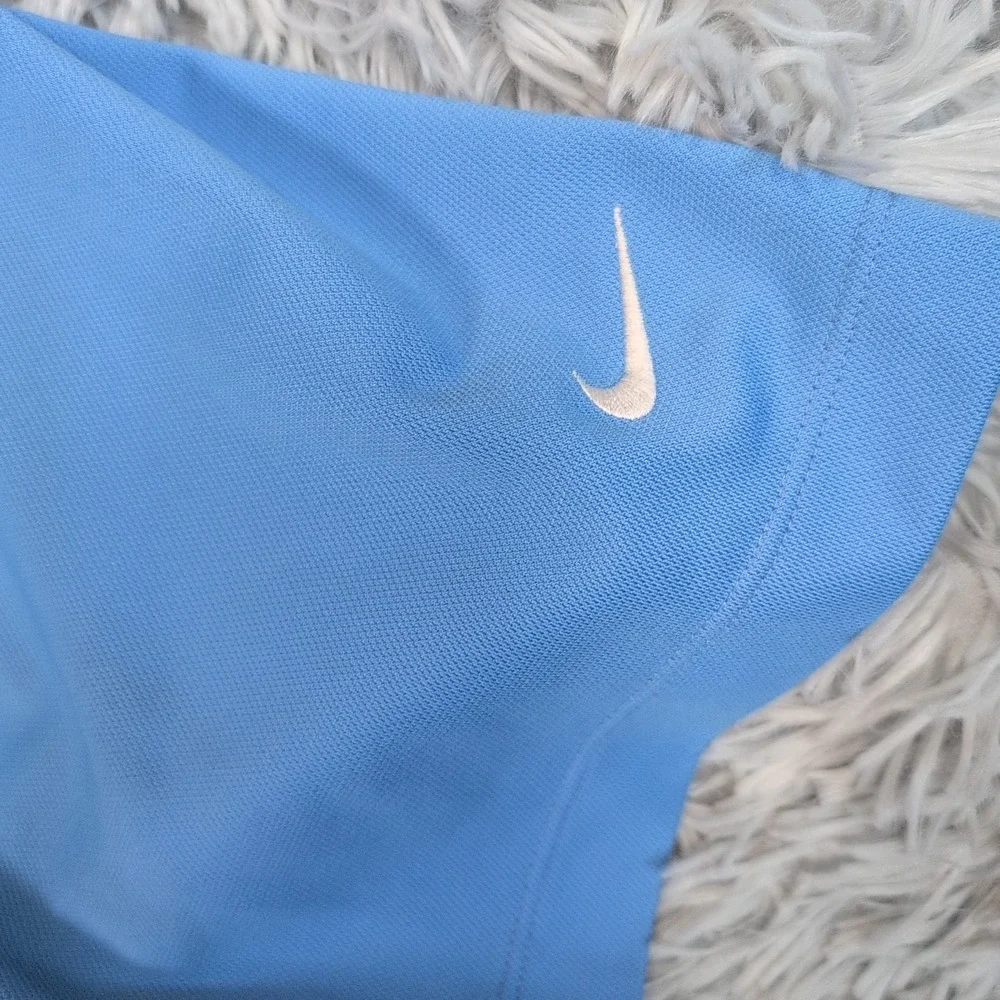 Nike Shirt Mens L Blue Golf Polo‎ Dri Fit Casual Comfort Preppy Athletic